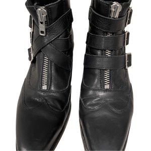 Black Fluevog Ankle Boots